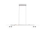 Noches Extendable Linear Pendant , 24W LED, 4000K, 1200lm, Sand White/Aluminium, 3yrs Warranty
