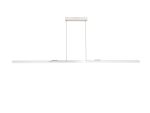 Noches Extendable Linear Pendant , 40W LED, Remote Control CCT Tuneable White 3000K-6000K, 2200lm, Sand White/Aluminium, 3yrs Warranty