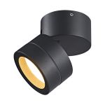 Saler Adjustable Dimmable Ceiling Spotlight/Wall Light, 1 Light, With Replaceable 12W LEDs, 2700K, Dark Grey, IP65, 2yrs Warranty
