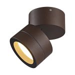 Saler Adjustable Ceiling Spotlight/Wall Light, 1 Light GX53 (Not Included), Rust Brown, IP65, 2yrs Warranty