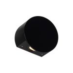 Shella Round Wall Light, 3W LED, 3000K, 180lm, IP65, Black, 3yrs Warranty