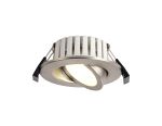 Manresa 7W, Triac Dimmable CCT LED Fire Rated Adjustable Downlight, Brushed Nickel, Cut Out: 70mm, 700lm, 60°, DRIVER INC, IP65, 5yrs Wrnty