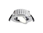 Manresa 7W, Triac Dimmable CCT LED Fire Rated Adjustable Downlight, Chrome, Cut Out: 70mm, 700lm, 60°, DRIVER INC., IP65, 5yrs Wrnty