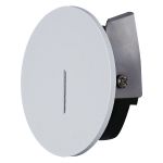 Sotavento Round Wall Lamp, 3W LED, 3000K, 150lm, IP42, White, Cut Out: 48mm, 3yrs Warranty