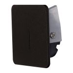 Sotavento Sqaure Wall Lamp, 3W LED, 3000K, 150lm, IP42, Black, Cut Out: 48mm, 3yrs Warranty
