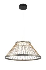Spider 60cm Pendant, 43W LED, 3000K, 2800lm, Matt Brushed Grey/Brown, 3yrs Warranty