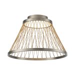 Spider 50cm Ceiling Light, 43W LED, 3000K, 2800lm, Matt Brushed Grey/Brown, 3yrs Warranty