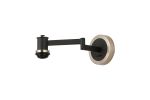 Erdi Adjustable Swing Arm Wall Light (FRAME ONLY), 1 Light E14, Satin Nickel/Satin Black