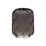 Erdi 13x16cm Twisted Cylinder (B) Smoke Glass Shade