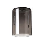 Erdi 12x16cm Uniform Dimple Cylinder (C) Smoke Glass Shade