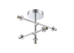 Gana Semi Flush Ceiling (FRAME ONLY) Tiered Adjustable Arms, 5 Light G9, IP44, Polished Chrome