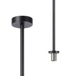 Gana 8cm Telescopic Pendant Kit (FRAME ONLY), 1 Light G9, IP44, Satin Black