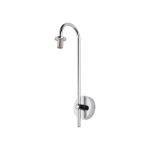 Gana Curved Arm Wall Light (FRAME ONLY), 1 Light G9, IP44, Polished Chrome