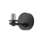 Gana Short Arm Wall Light (FRAME ONLY), 1 Light G9, IP44, Satin Black