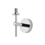 Gana Medium Arm Wall Light (FRAME ONLY), 1 Light G9, IP44, Polished Chrome