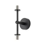 Gana Medium Arm Wall Light (FRAME ONLY), 2 Light G9, IP44, Satin Black