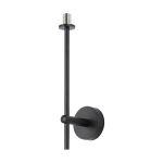 Gana Tall Arm Wall Light (FRAME ONLY), 1 Light G9, IP44, Satin Black