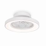 Tibet Mini 53cm 70W LED Dimmable Ceiling Light With 35W DC Fan With Single Speed Reverse, Remote, 7700lm, White, 5yrs Warranty