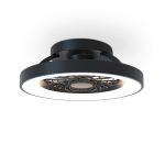 Tibet Mini 53cm 70W LED Dimmable Ceiling Light With 35W DC Fan With Single Speed Reverse, Remote, 7700lm, Black, 5yrs Warranty