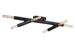 Vienta 3 Arm 6 Light Adjustable Ceiling/Wall E27, Satin Black, Lamps Not Included,