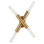 Vienta 2 Arm 4 Light Adjustable Ceiling/Wall E27, Antique Gold, Lamps Not Included,