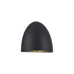 Centa Domed 24V DC Wall Light, 3W LED, 3000K, c/w 2m Fly Lead 2 x 0.75mm² PVC Cable, Male Connection, IP44, Anthracite, 3yrs Warranty