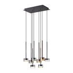 Tonic Rectangular Pendant, 8 Light GX53 (12W, Not Included), Black/Chrome/Bronze/Copper