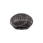 Fonte 10.6cm Elliptical Ribbed Smoke Glass Shade (D),
