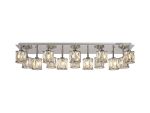Fonte Rectangle 14 Light G9 Flush Light Polished Chrome / Clear Crystal Shade Item Weight: 18.1kg