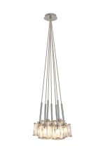 Fonte 28.5cm 7 Light G9 1.5m Cluster Pendant Polished Chrome / Clear Crystal Shade