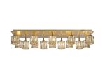Fonte Rectangle 14 Light G9 Flush Light French Gold / Clear Crystal Shade Item Weight: 18.1kg
