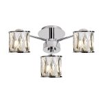 Fonte 44.2cm 3 Light G9 Semi Flush Polished Chrome / Clear Crystal Shade