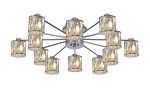 Fonte 91.8cm 12 Light G9 Semi Flush Polished Chrome / Clear Crystal Shade