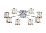 Fonte 76.8cm 8 Light G9 Semi Flush Polished Chrome / Clear Crystal Shade