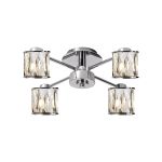 Fonte 46.8cm 4 Light G9 Semi Flush Polished Chrome / Clear Crystal Shade