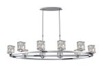 Fonte 10 Light Oval G9 Cartwheel Light Polished Chrome / Clear Crystal Shade