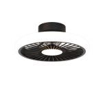 Turbo 51.2cm 55W LED Dimmable Ceiling Light With Built-In 30W DC Fan With Single Speed Reverse, Black, 4100lm, 5yrs Warranty