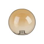 Notte 12cm Smooth Round Glass Shade (A), Amber