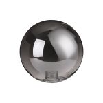 Notte 12cm Smooth Round Glass Shade (A), Smoke