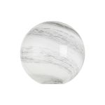 Notte 12cm Round Marble Effect Glass Shade (C), White / Grey