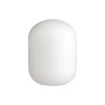 Notte 9x12.5cm Smooth Tubular Glass Shade (D), Opal