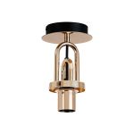 Urasawa 12cm Flush Ceiling Light, (FRAME ONLY), 1 x E27, French Gold