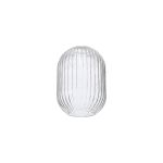 Urasawa 14x20cm Almond Ribbed Glass (F), Clear
