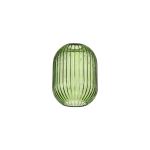 Urasawa 14x20cm Almond Ribbed Glass (F), Green