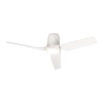 Ushuaia 133cm 30W LED Dimmable Ceiling Light With Built-In 35W DC Fan, 2700-5000K Remote & APP Control, 3300lm, White, 5yrs Warranty