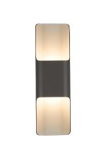 Goccia Wall Lamp With 125 x 403mm Even Open Curve Shade, 2 x 6.5W LED, 3000K, 900lm, IP65, Anthracite, 3yrs Warranty