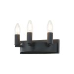 Stella Wall Lamp, 3 Light E14, Satin Black