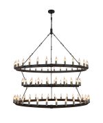 Stella 3 Tier 1.6m+1.3m+1.6m Pendant, 30+24+30 Light E14, Satin Black/Gun Metal, (REQUIRES CONSTRUCTION/CONNECTION) Item Weight: 35kg