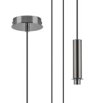 Wick 5m Single Pendant (FRAME ONLY), 1 x G9, Black Chrome