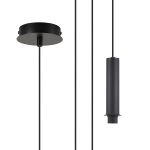 Wick 5m Single Pendant (FRAME ONLY), 1 x G9, Satin Black